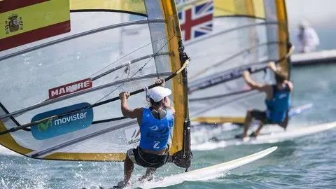 Iván Pastor durante la prueba en Abu Dhabi.