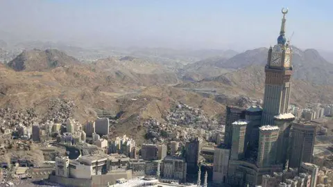 La ciudad santa de La Meca en Arabia Saudita.