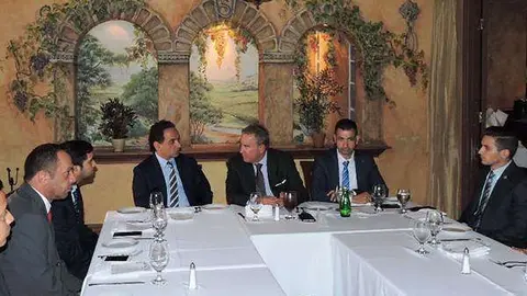 Un momento del encuentro de la delegación de Emiratos en México.