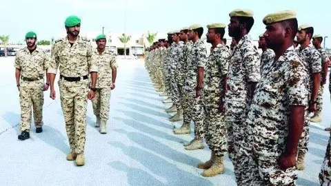 Tropas de EAU en el Palacio Presidencial de Aden. 