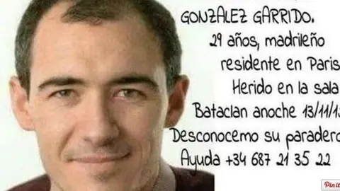 Juna Alberto González Garrido, uno de los españoles muertos en París.