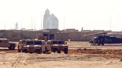 Una imagen del rodaje de War Machine en RAK.