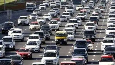 Una imagen del tráfico en Dubai.