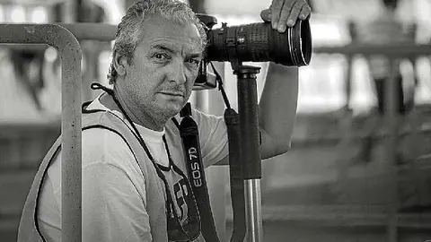 El fotoperiodista Julián Pérez.