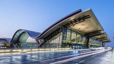 Una imagen del galardonado aeropuerto Hamad en Doha.