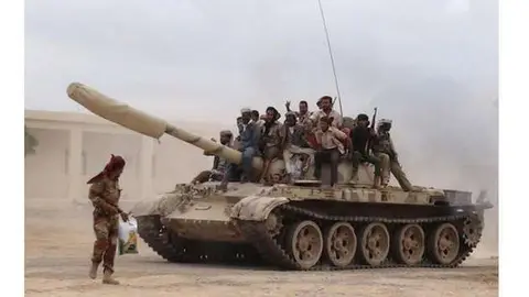 El campamento militar de Al- Omari en la provincia de Taiz tiene un lugar estratégico.