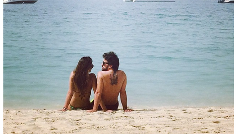 Fernando Alonso y Lara Álvarez en una de sus visitas a Dubai.