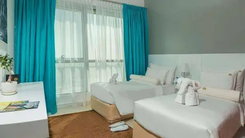 Uno de los dos dormitorios con los que cuenta el apartamento.