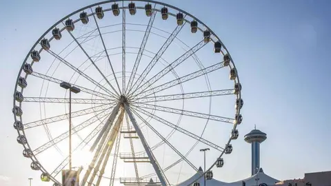Una imagen de la noria en Marina Mall de Abu Dhabi.