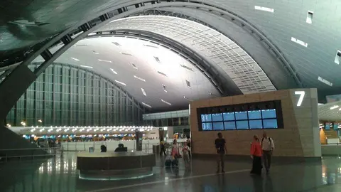 El aeropuerto Hamad en Doha, capital de Qatar.