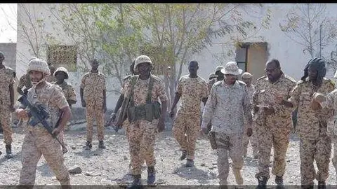 Una imagen de los soldados de Emiratos.