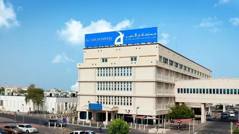 Una imagen de un hospital en la ciudad de Al Ain.