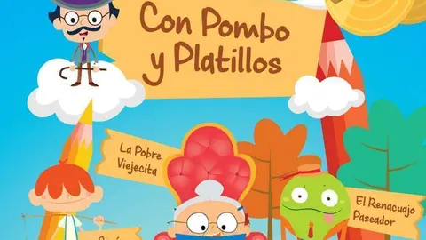Flyer del evento con 'Pombo y platillos'.