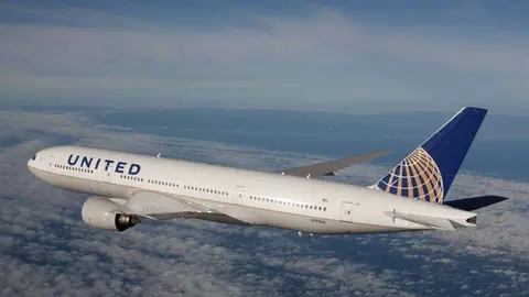 Un avión de la empresa estadounidense United Airlines.