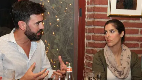 Ángel Lemos durante su intervención en el encuentro de 'Españoles en Dubai'. (EL CORREO)