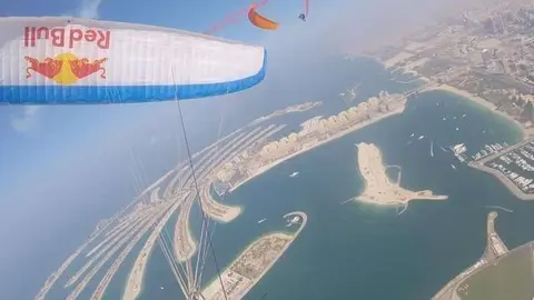 Vistas de Horacio Llorens desde el parapente. (Red Bull)