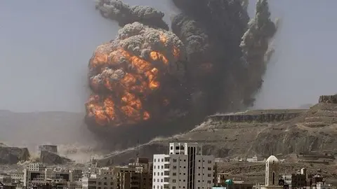 Combates en la ciudad de Taiz en Yemen.