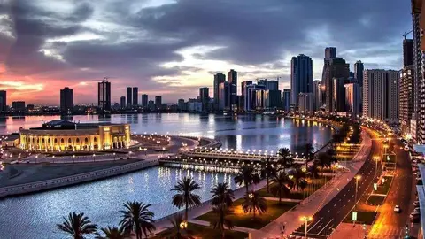 Una imagen de la Corniche en Sharjah.