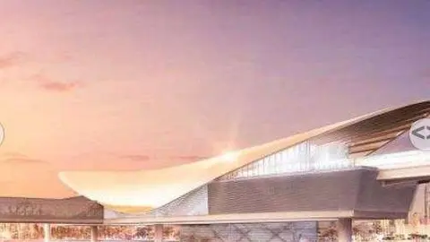 Estación de metro futurista para la Expo 2020 de Dubai.