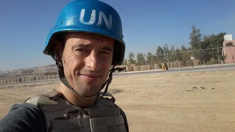 Una imagen del trabajador de la ONU Nicolás Dapena en Yemen.