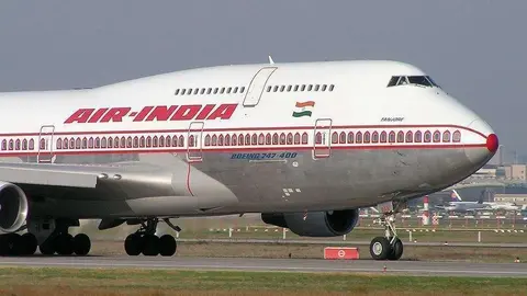 Un avión de la aerolínea Air India.