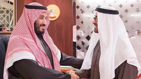 El príncipe heredero de Arabia Saudita está de visita en Emiratos.