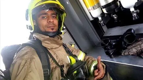 Hasan Ibrahim Al Balooshi fue uno de los primeros en responder al fuego.