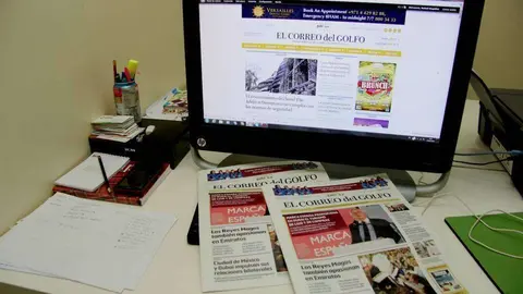 Portadas de las ediciones digital e impresa de EL CORREO DEL GOLFO.