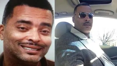 A la izquierda la imagen difundida por la policía y a la derecha el selfie enviado por el prófugo.