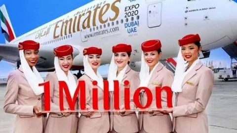 Emirates Airline celebra un millón de seguidores en Instagram.