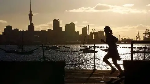 La ciudad de Auckland en Nueva Zelanda.