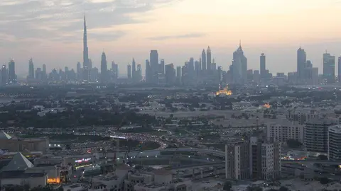 Vista de Dubai desde el piso 34 del hotel Hyat Regency. (EL CORREO)