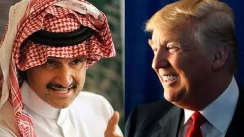 El príncipe saudí y Donald Trump.
