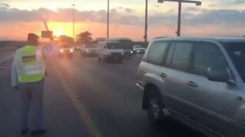 Los conductores pueden sufrir atascos por accidente múltiple. (Fuente externa)