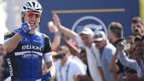 Una imagen del alemán Kittel ganador de la etapa.