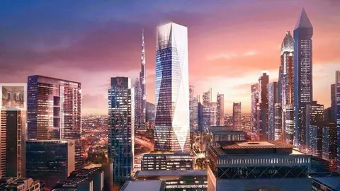 En el centro de la imagen, el edificio diseñado por el arquitecto británico, Norman Foster.