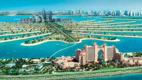 Una imagen de The Palm Jumeirah de Dubai.