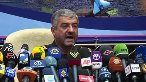 Imagen del jefe de la Guardia Revolucionaria iraní, Mohammad Ali Jafari.