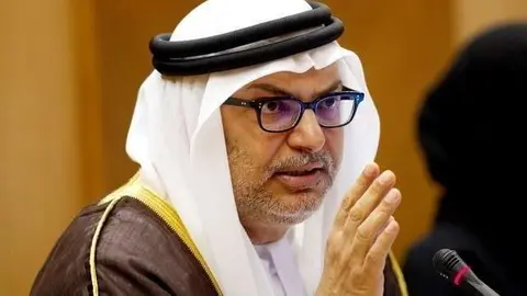 El ministro de Estado de Asuntos Exteriores de Emiratos Árabes Unidos.