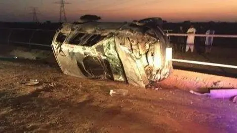 En el accidente resultaron heridos tres niños.