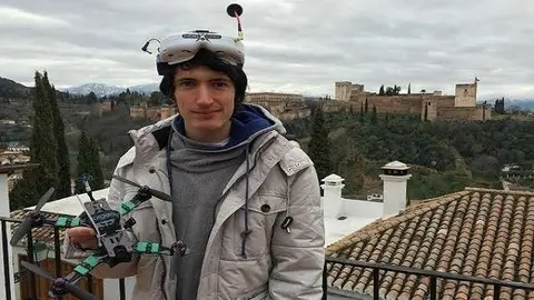 Andrés Aguilera Morillas, el granadino que participará en la World Drone Prix en Dubai 