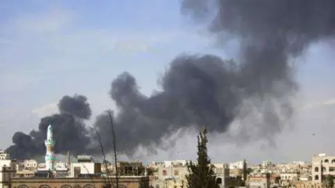 Una imagen de los últimos ataques sobre Saná.