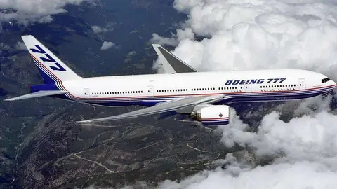 Imagen de un Boeing 777-200.
