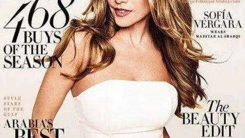 Sofía Vergara protagonista de la revista Harper's Bazaar de Dubai del mes de marzo.