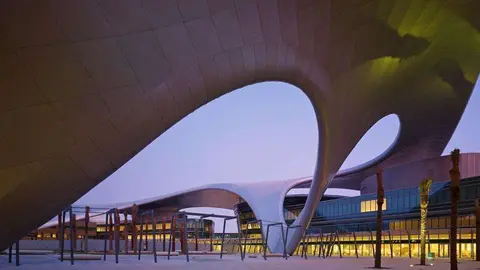 El campus de la Universidad Zayed en Abu Dhabi.