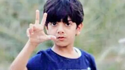 Abdullah Al Bedwawi, de siete años. (Cortesía de la familia, The National). 