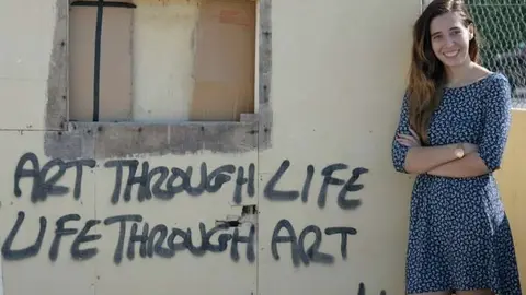 Celia Pérez en el complejo de Al Hamra, Ras Al Khaimah. (Stuart Carlos Swindell)