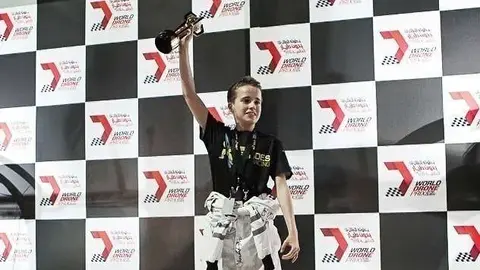 Bannister en el podio tras ganar la final el pasado sábado. 