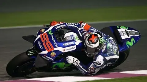 El piloto español Jorge Lorenzo en el circuito de Qatar.