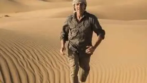 Max Calderan durante la primera etapa de su carrera.